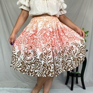 Y2K warm gradient midi skirt❤️